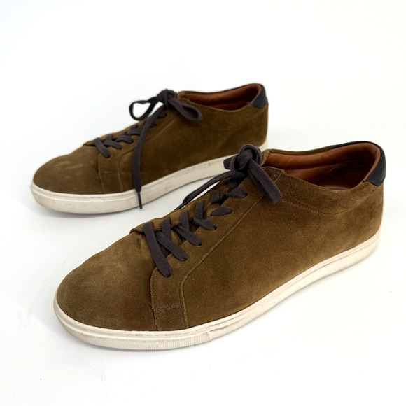 Allen Edmonds Courtside Sneakers Mens 9.5‎ D Brown Casual Low Top Suede Luxe